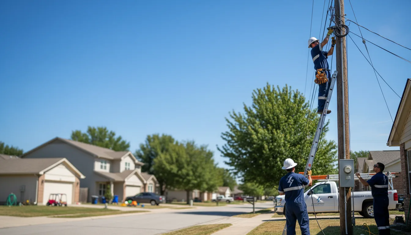 Residential electrician providing installation services in New Weston, OH